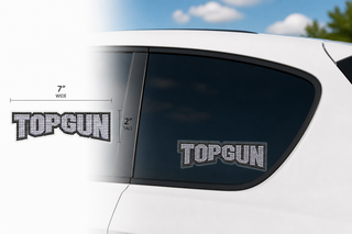Top Gun Crystal Car Decal