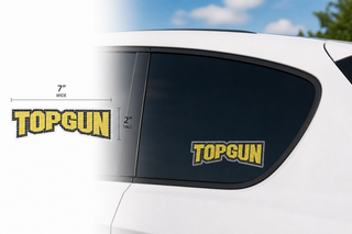 Top Gun Crystal Car Decal
