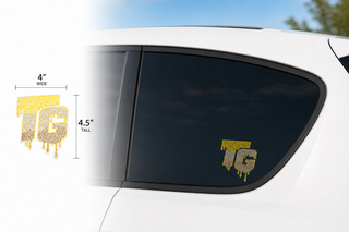Top Gun Crystal Car Decal